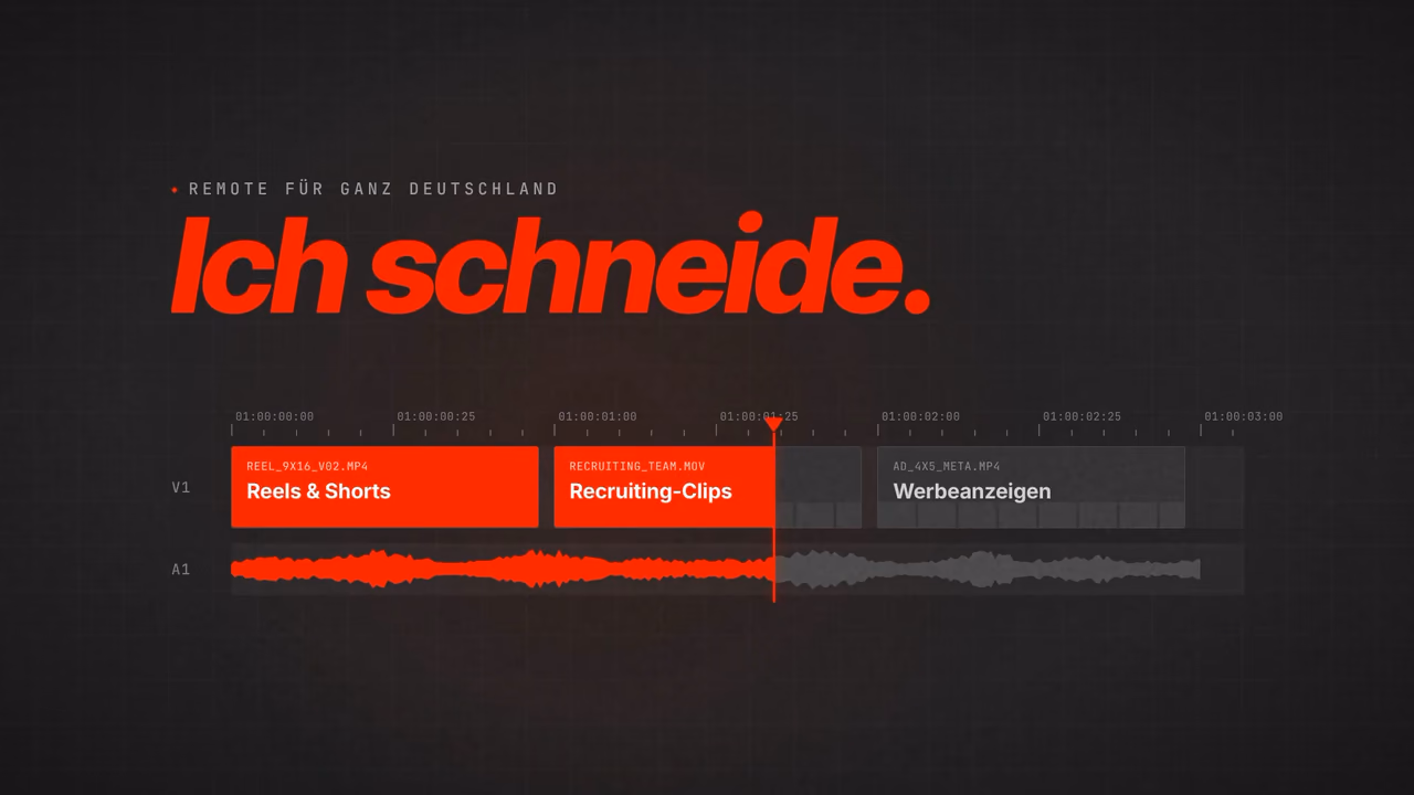 Standbild aus dem Video „REELATIVE Media – Spot „Ich schneide““