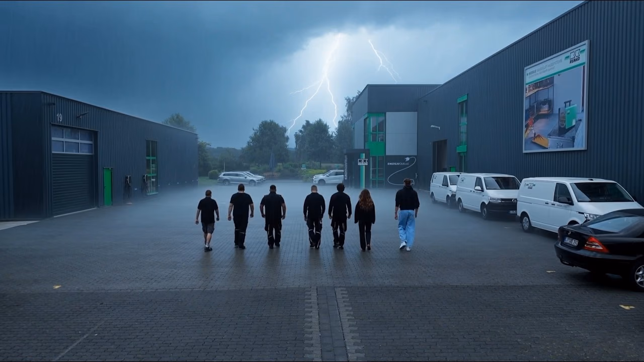 Standbild aus dem Video „REMKO – KI-Intro für einen Azubifilm“